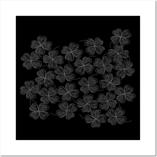 Shamrock pattern Wall Art by dddesign